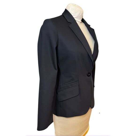 Chico’s Classic Black Single Button Blazer Sz. S Lined Professional Career - Picture 2 of 7